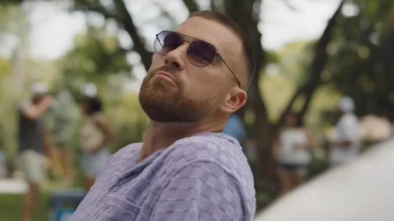 Travis Kelce in a Bud Light commercial