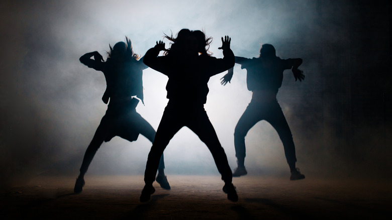 Hip-hop dancers performing