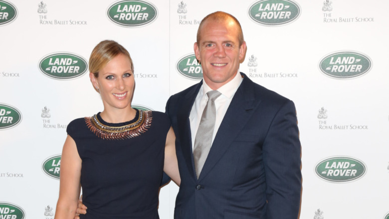 Zara and Mike Tindall smiling