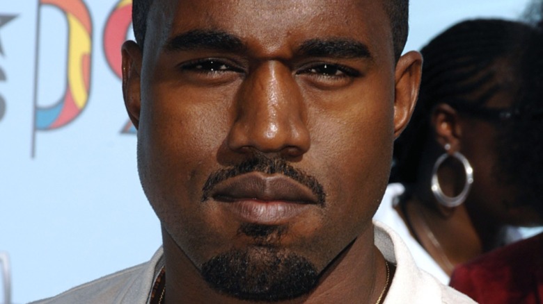 Kanye West smiling