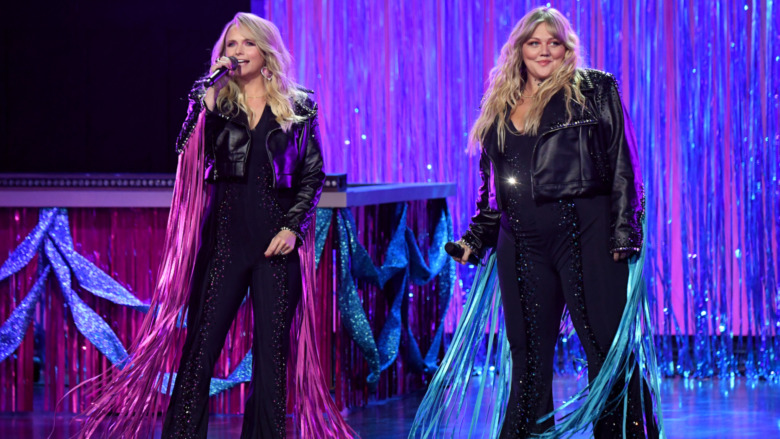 Miranda Lambert and Elle King performing 
