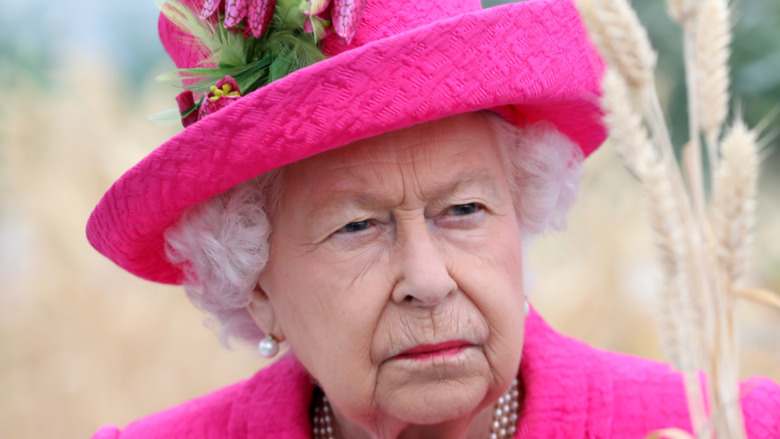 Queen Elizabeth II pink hat