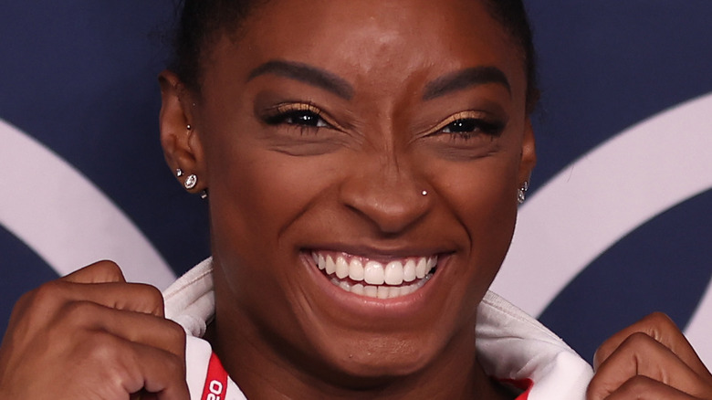 Simone Biles smiling