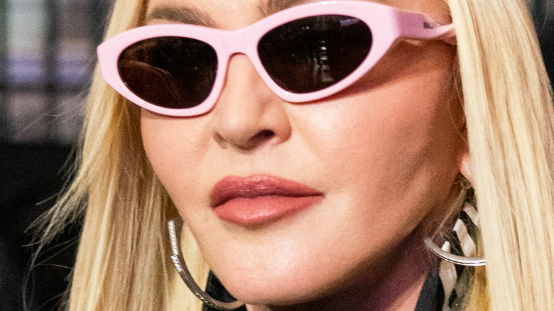Madonna wears big shades