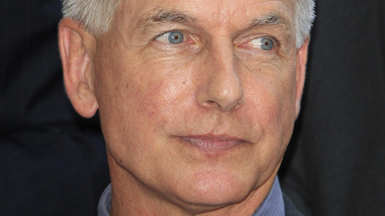 Mark Harmon looking to the side