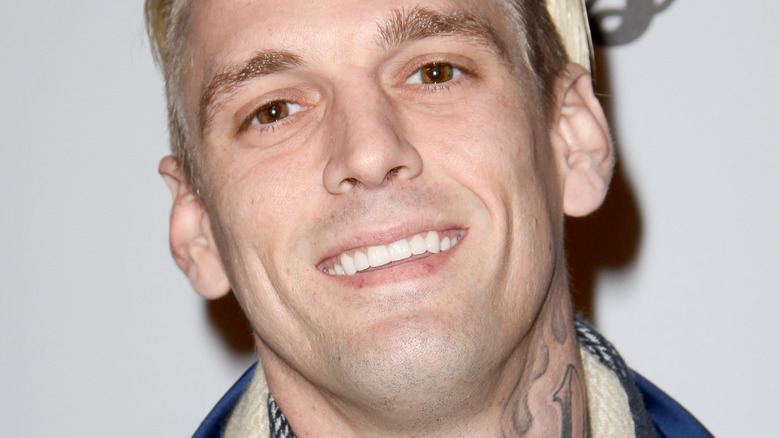 Aaron Carter smiling