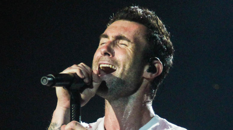Adam Levine singing 