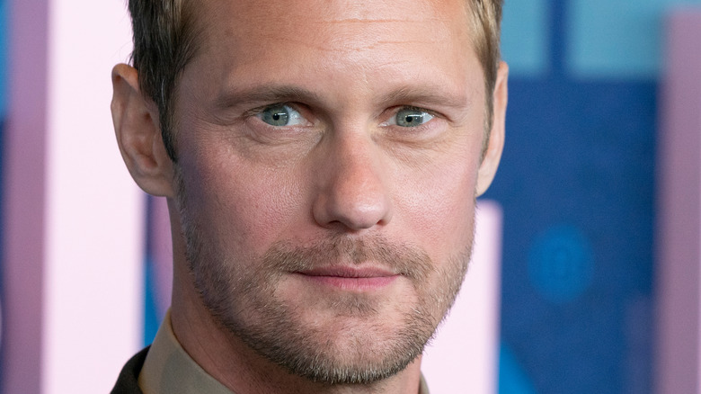 Alexander Skarsgård looking at camera