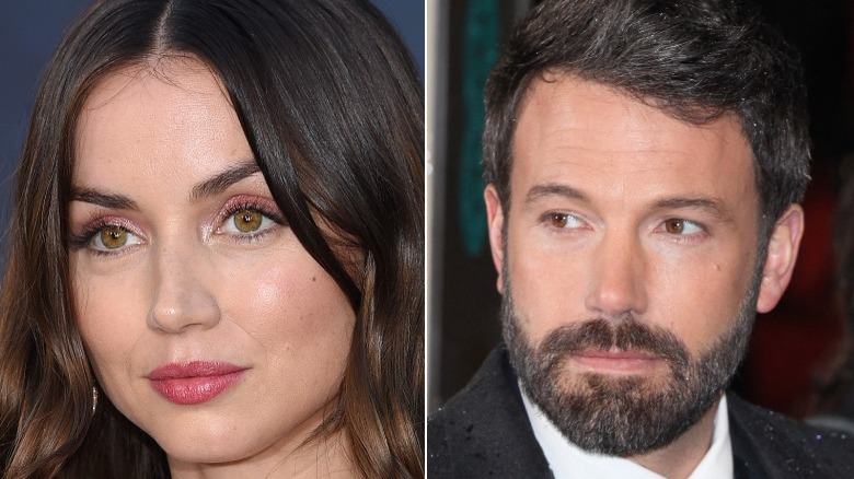 Ana De Armas and Ben Affleck posing