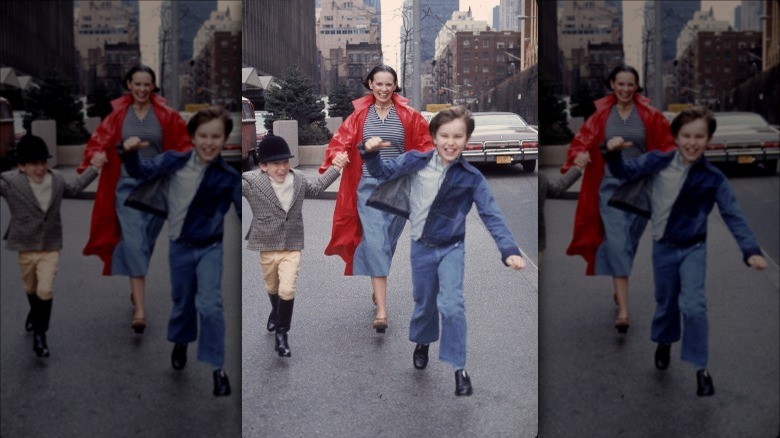 Gloria Vanderbilt with Anderson and Carter Cooper