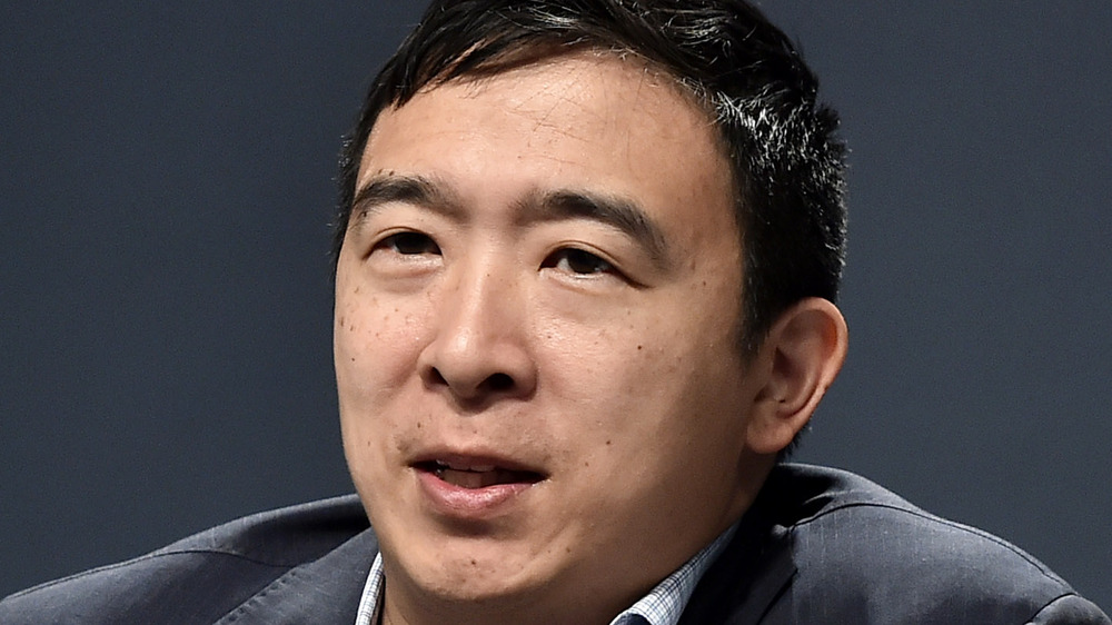 Andrew Yang at an event