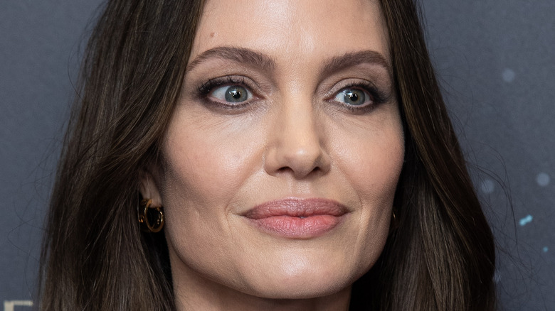 Angelina Jolie looking surprised