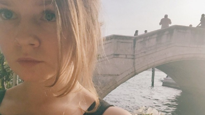 Anna Delvey Instagram selfie in Venice