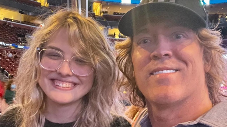 Dannielynn Birkhead and Larry Birkhead at concert