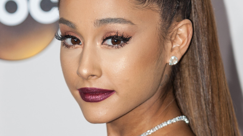 Ariana Grande gazing at the camera