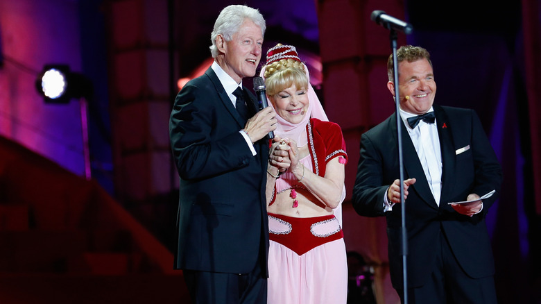 Barbara Eden and Bill Clinton at a ball in Vienna in 2013.