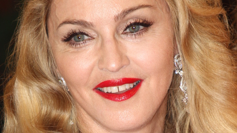 Madonna smiling