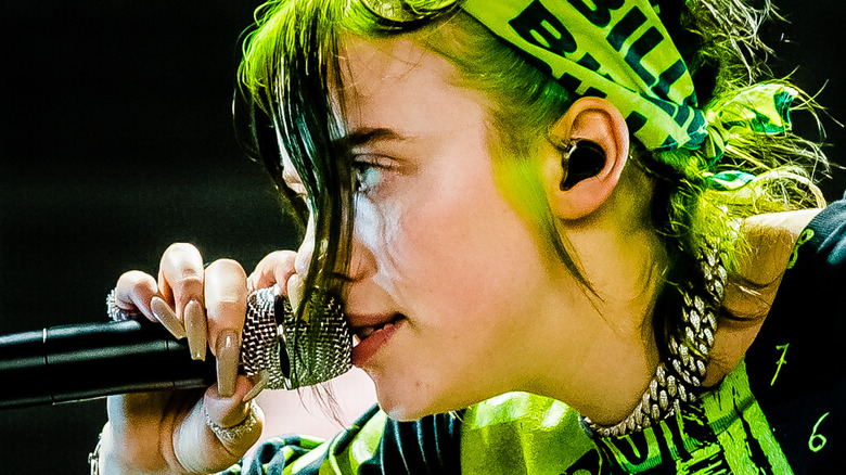 Billie Eilish performs on stage