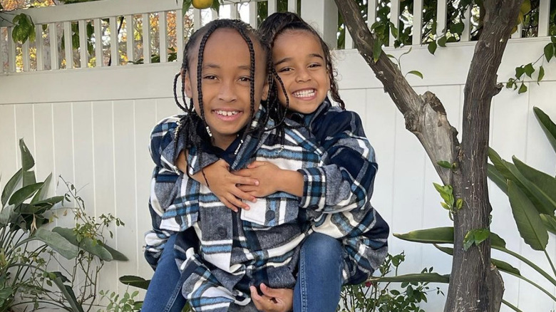 King Cairo and Dream Kardashian smiling