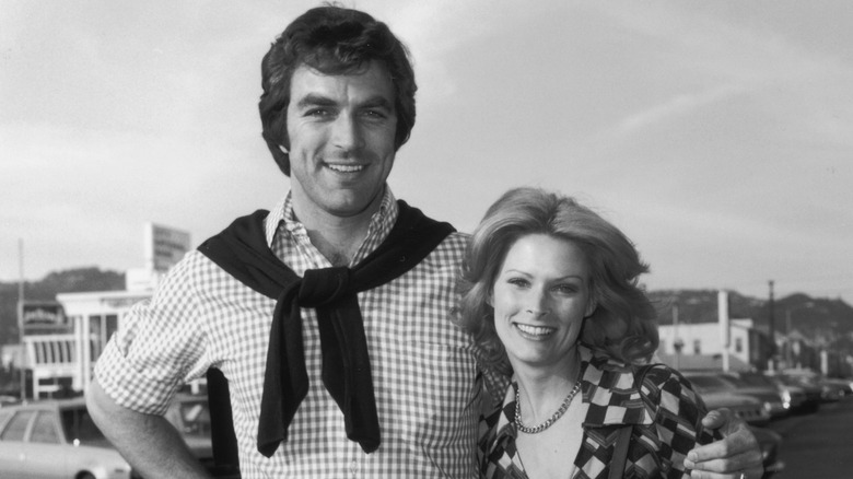 Tom Selleck posing with his ex-wife Jacqueline Ray