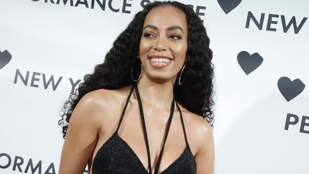 Solange on red carpet