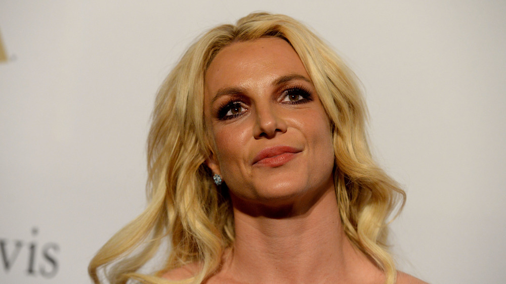 Britney Spears frowning