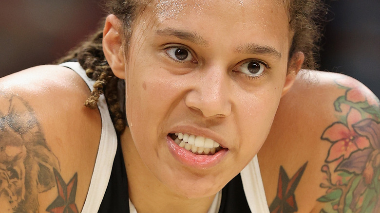 Brittney Griner on the court