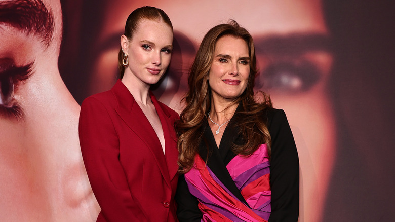 Grier Henchy and Brooke Shields red carpet