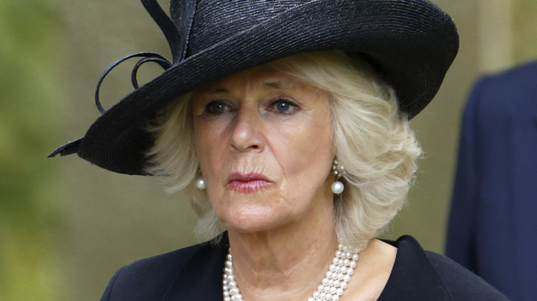 Camilla Parker Bowles outdoors 