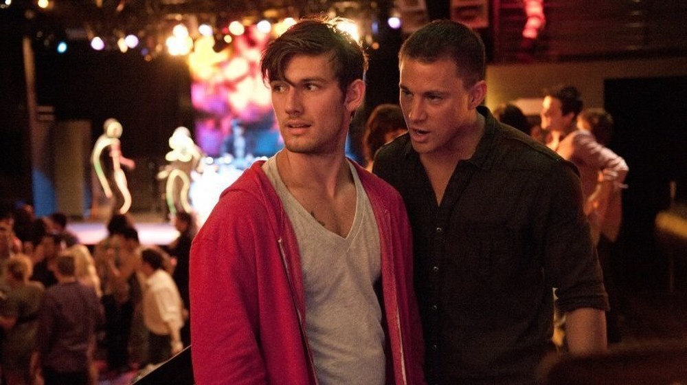 Channing Tatum whispering Alex Pettyfer 
