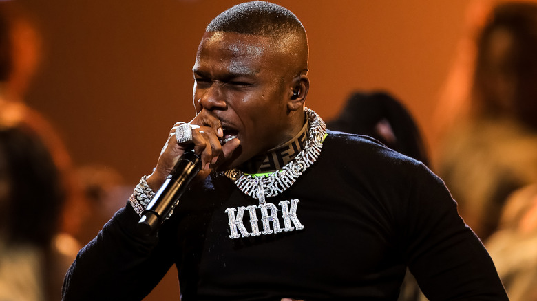 DaBaby performing on stage