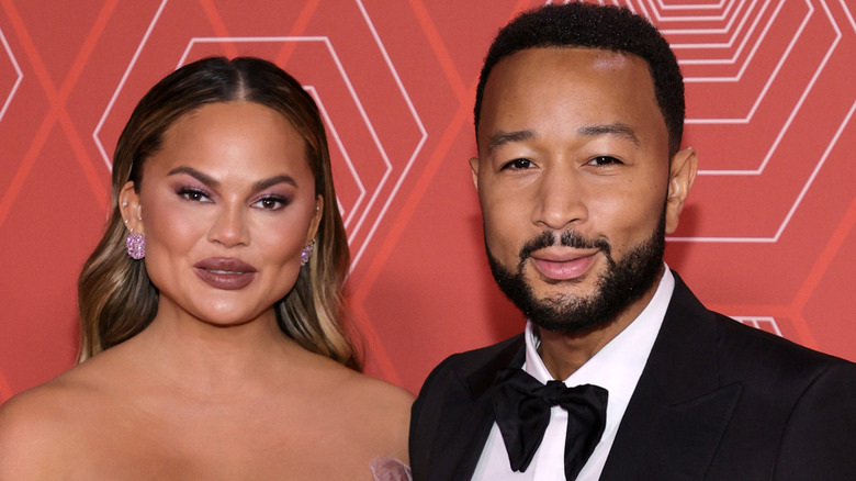 Chrissy Teigen and John Legend in 2021