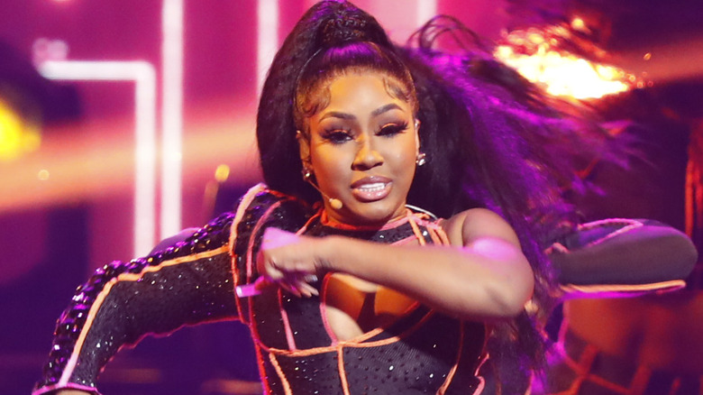 Yung Miami performing at the BET Awards