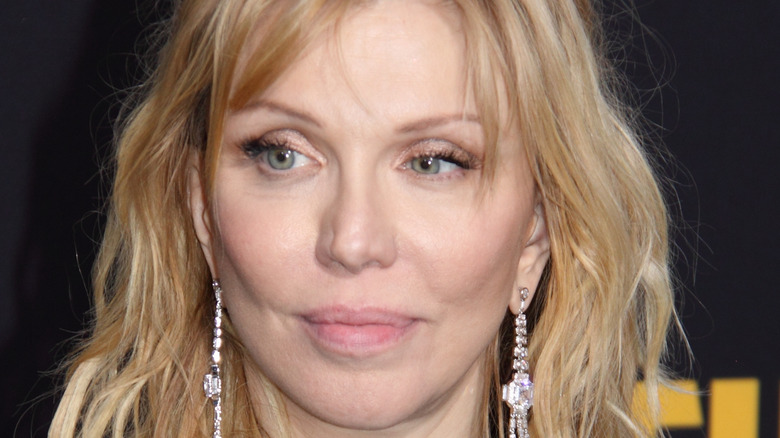 Courtney Love looking to the side