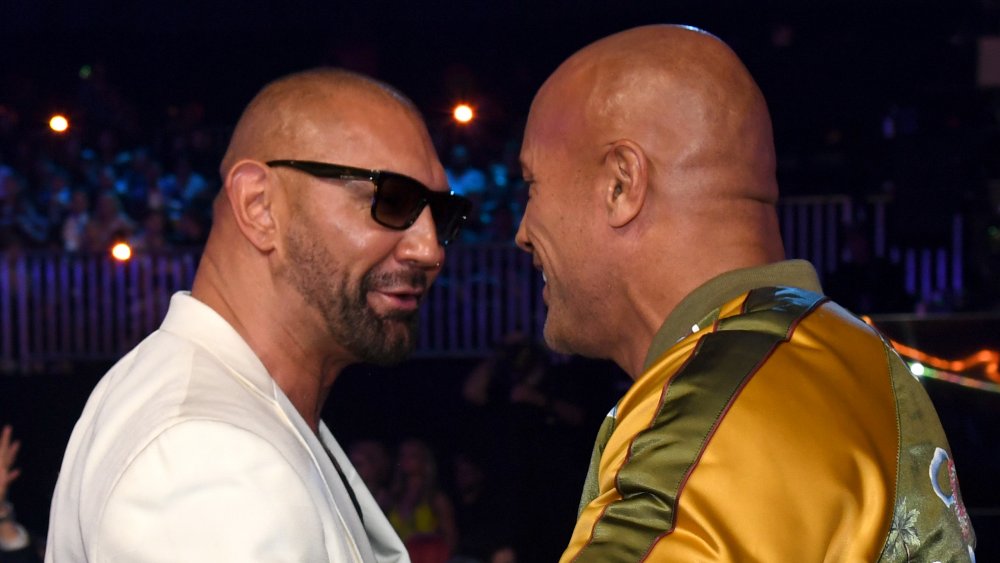 The Dave Bautista And Dwayne Johnson Drama Explained The Dave Bautista And Dwayne Johnson Drama Explained