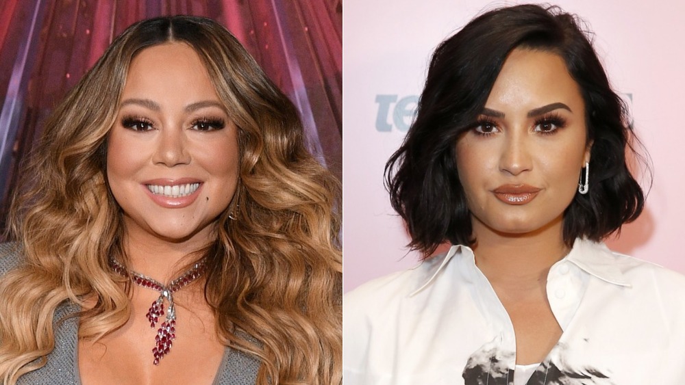 Mariah Carey at the All I Want for Christmas Is You 25th anniversary; Demi Lovato at the Teen Vogue Summit 2019