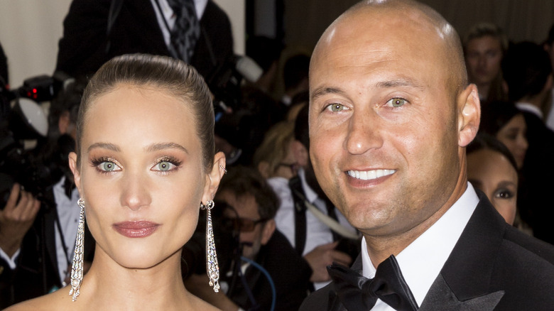 Derek Jeter and Hannah Davis smiling