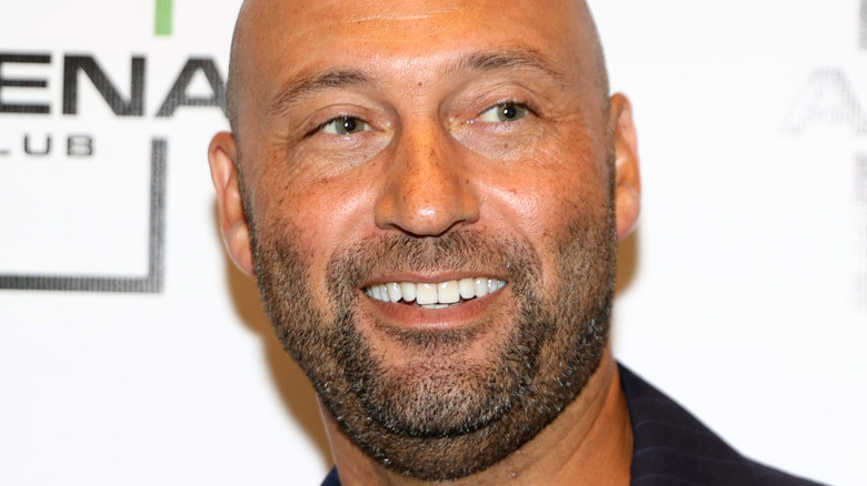 Derek Jeter smiling