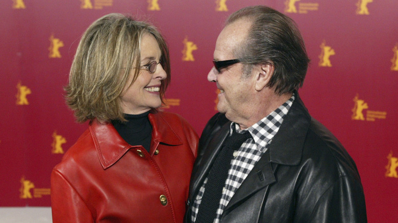 Diane Keaton and Jack Nicholson smiling at each other