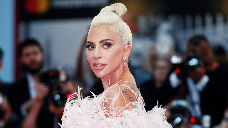 Lady Gaga posing