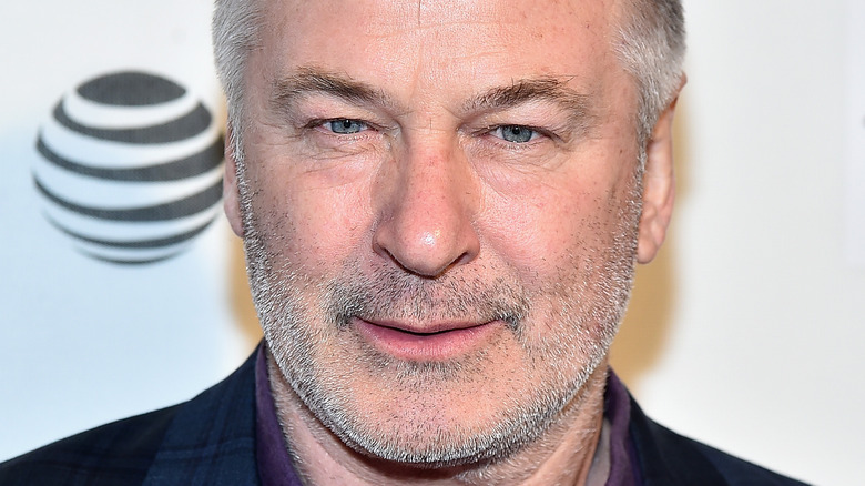 Alec Baldwin looking at the camera 