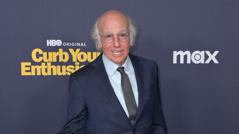 Larry David on the red carpet