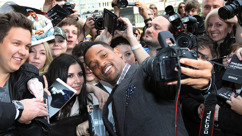 Will Smith attending 'Men In Black 3' premiere in Oktyabr cinema hall