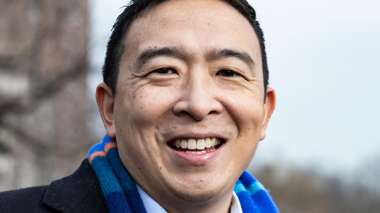 Andrew Yang posing