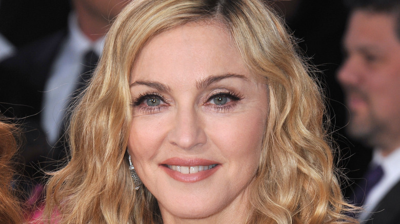 Madonna smiling