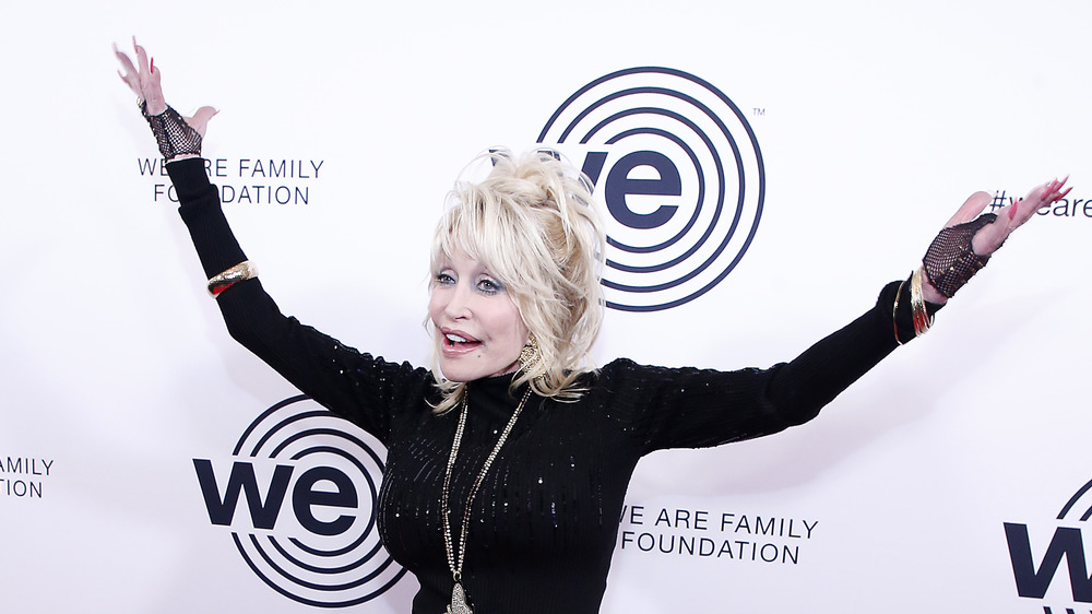 Dolly Parton on red carpet