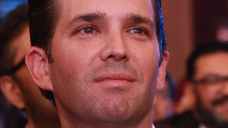 Donald Trump, Jr. looking into the distance