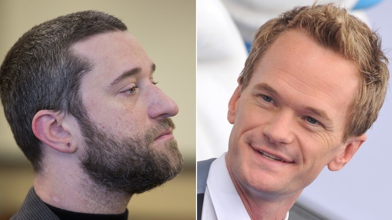 Dustin Diamond posing and Neil Patrick Harris smiling