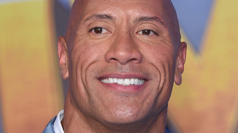 Dwayne Johnson smiling