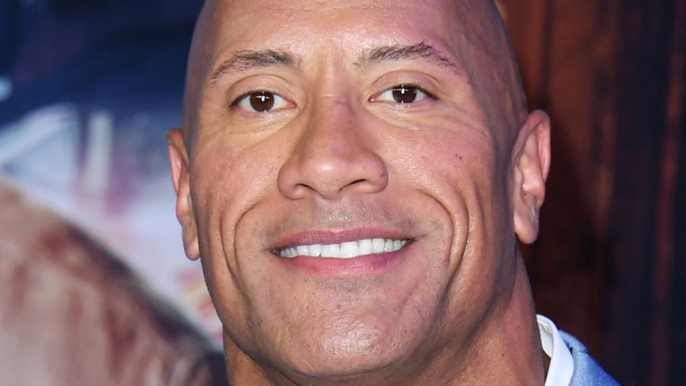 Dwayne Johnson smiling